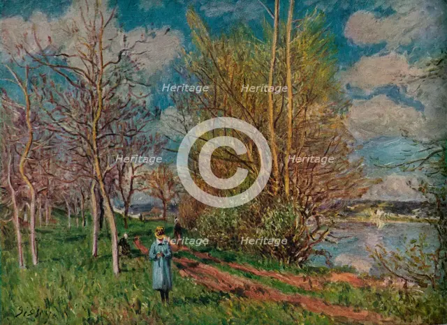 'The Small Meadows in Spring', c1880-1. Artist: Alfred Sisley.