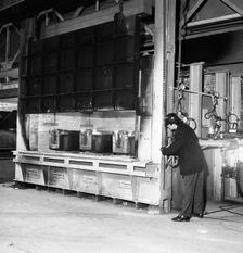 The small ingot furnace, Park Gate Iron & Steel Co, Rotherham, South Yorkshire, 1964. Creator: Michael Walters