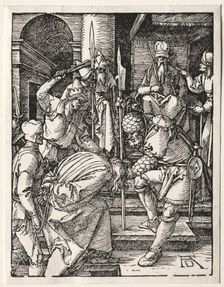 The Small Passion: Christ Before Annas, 1509-1511. Creator: Albrecht Dürer (German, 1471-1528)