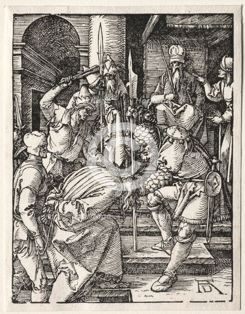 The Small Passion: Christ Before Annas, 1509-1511. Creator: Albrecht Dürer (German, 1471-1528).