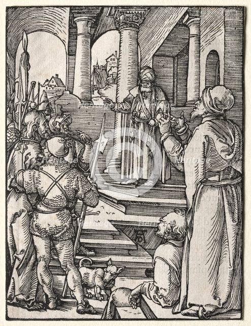 The Small Passion: Christ Before Pilate, c. 1509-1511. Creator: Albrecht Dürer (German, 1471-1528).