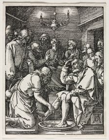 The Small Passion: Christ Washing St. Peter's Feet. Creator: Albrecht Dürer (German, 1471-1528)