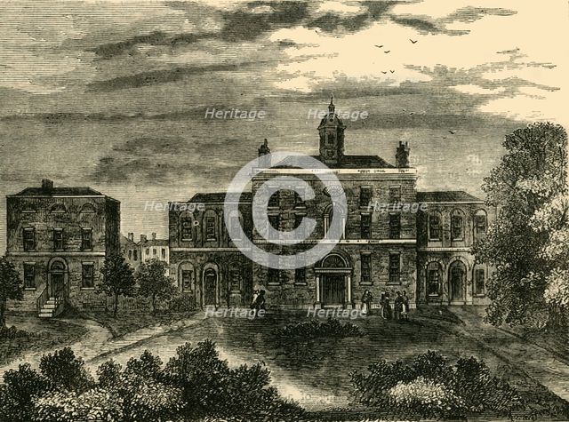 'The Small-Pox Hospital, King's Cross, in 1800', (c1876). Creator: Unknown.