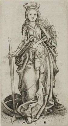 The Small Saint Catherine, n.d. Creator: Martin Schongauer