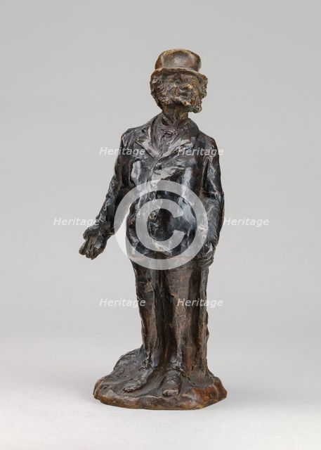The Small Shopkeeper (Le petit propriétaire), model probably after 1860, cast around Feb 1956. Creator: Unknown.