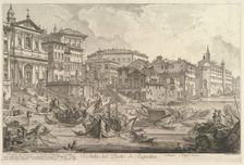 The smaller harbor, called the Porto di Ripetta (Veduta del Porto di Ripetta), ca. 1753. Creator: Giovanni Battista Piranesi
