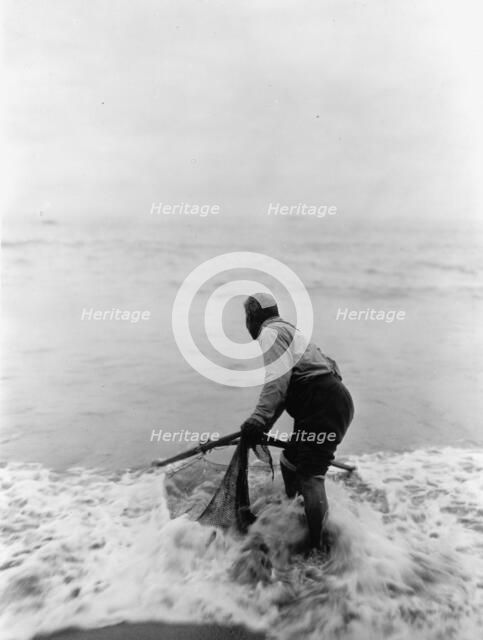 The smelt fisher-Trinidad Yurok, c1923. Creator: Edward Sheriff Curtis.