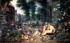 The Smell 1617, oil by Jan Brueguel
