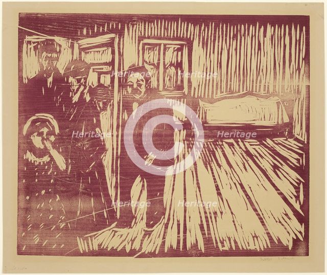 The Smell of Death, 1915. Creator: Edvard Munch.