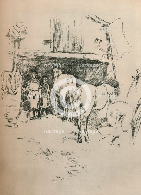 'The Smith's Yard', 1895. Artist: James Abbott McNeill Whistler.