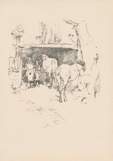 The Smith's Yard, 1895. Creator: James Abbott McNeill Whistler