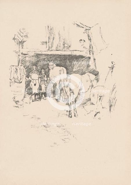 The Smith's Yard, 1895. Creator: James Abbott McNeill Whistler.
