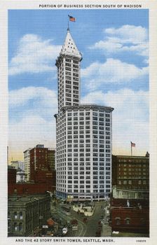 The Smith Tower, Seattle, Washington, USA, 1928