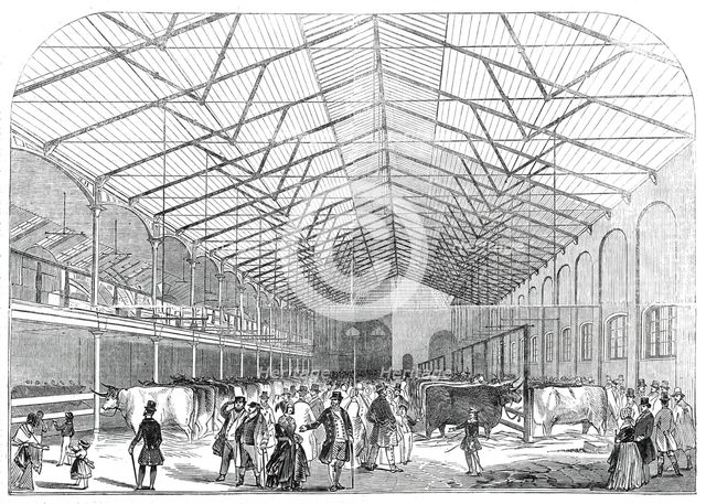 The Smithfield Prize Cattle Show, 1845. Creator: Unknown.