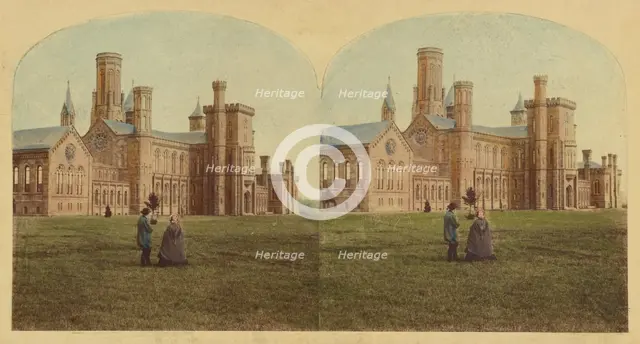 The Smithsonian Institute, Washington, U.S., about 1860. Creator: London Stereoscopic & Photographic Co.