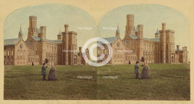 The Smithsonian Institute, Washington, U.S., about 1860. Creator: London Stereoscopic & Photographic Co.