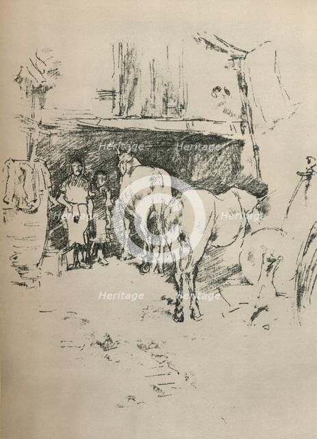 'The Smith's Yard', 1895. Artist: James Abbott McNeill Whistler.