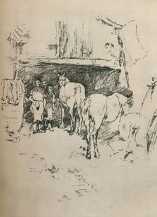 The Smith's Yard 1895. Artist: James Abbott McNeill Whistler