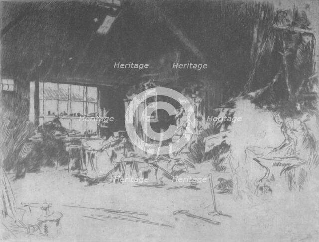 'The Smithy', 1880, (1904). Artist: James Abbott McNeill Whistler.