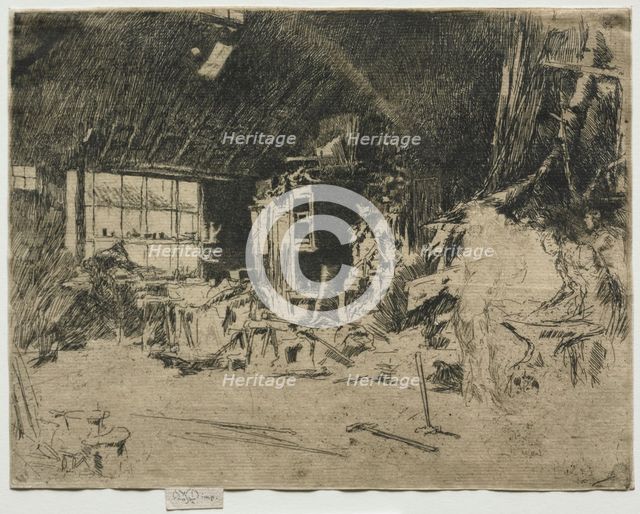 The Smithy. Creator: James McNeill Whistler (American, 1834-1903).