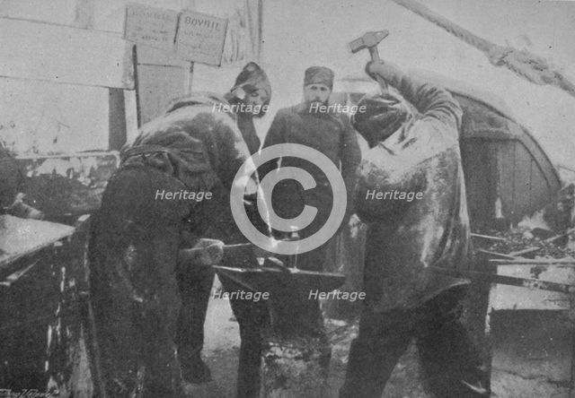 'The Smithy on Board the Fram', 1897. Artist: Unknown.