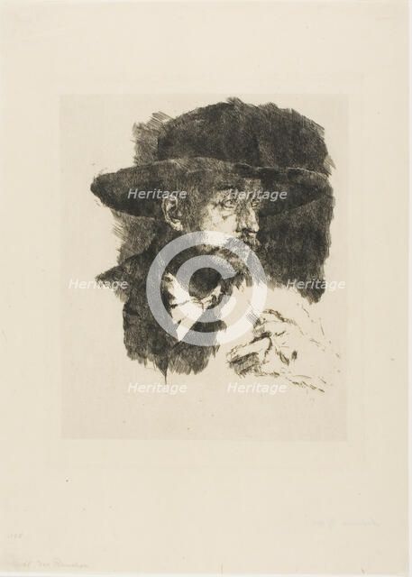 The Smoker, 1873/74. Creator: Wilhelm Maria Hubertus Leibl.