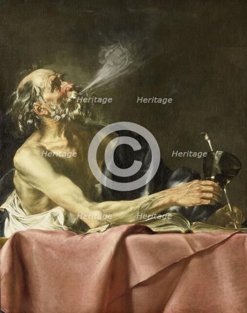The Smoker: Allegory of Transience, c.1615-c.1625. Creator: Hendrick van Somer.