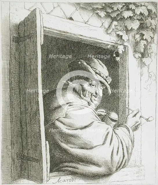 The Smoker at the Window, c1667. Creator: Adriaen van Ostade.