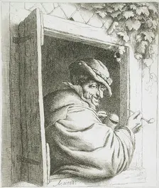 The Smoker at the Window, c1667. Creator: Adriaen van Ostade