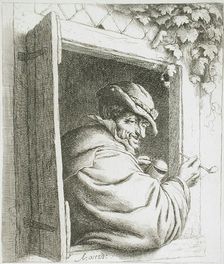 The Smoker at the Window, c1667. Creator: Adriaen van Ostade