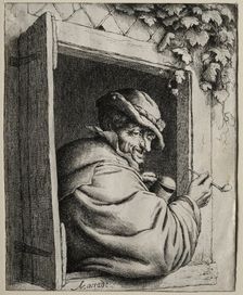 The Smoker at the Window. Creator: Adriaen van Ostade (Dutch, 1610-1684)