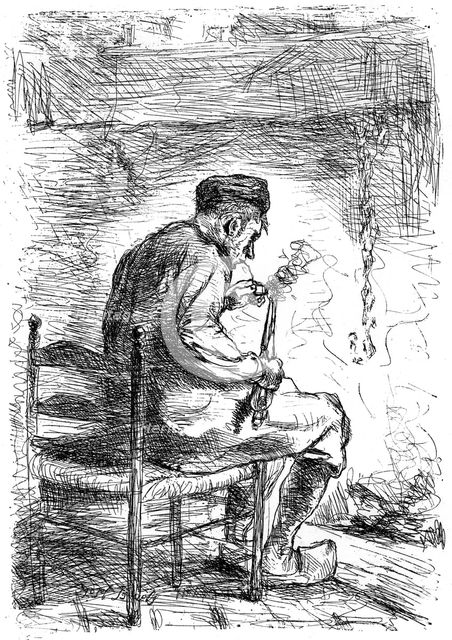 'The Smoker', c1880-1882. Artist: Jozef Israels