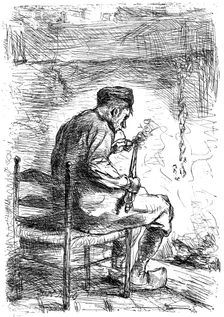 The Smoker c1880-1882. Artist: Jozef Israels