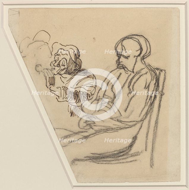 The Smoker. Creator: Honore Daumier.