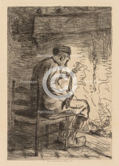 The Smoker. Creator: Jozef Israëls (Dutch, 1824-1911).