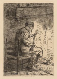 The Smoker. Creator: Jozef Israëls (Dutch, 1824-1911)