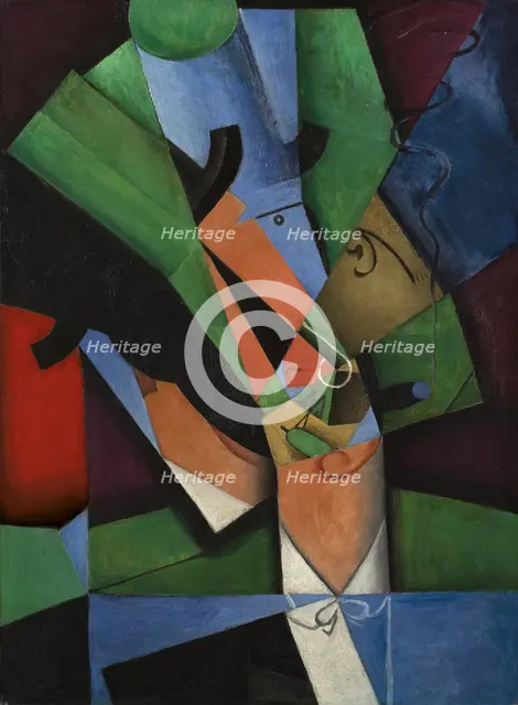 The Smoker (Frank Haviland), 1913. Creator: Juan Gris.