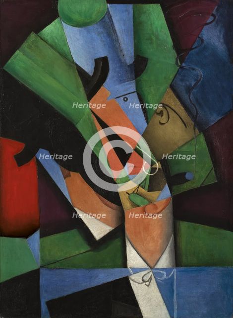 The Smoker (Frank Haviland), 1913. Creator: Juan Gris.