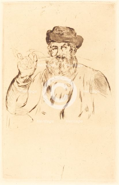 The Smoker (Le fumeur), 1866. Creator: Edouard Manet.