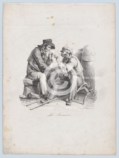 The Smokers, 1822. Creator: Louis Leopold Boilly.