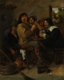 The Smokers, ca. 1636. Creator: Adriaen Brouwer