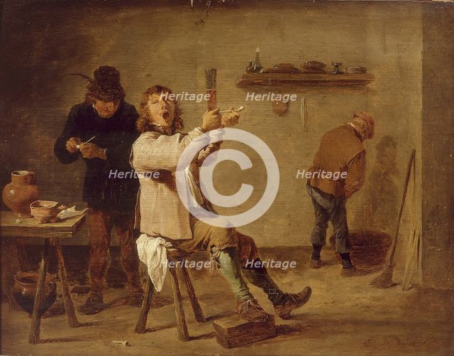 The smokers. Artist: Teniers, David, the Younger (1610-1690)