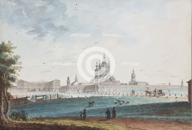 The Smolny Convent in Saint Petersburg, 1790s.