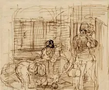 The Smuggler's Intrusion, 1825-1841. Creator: David Wilkie