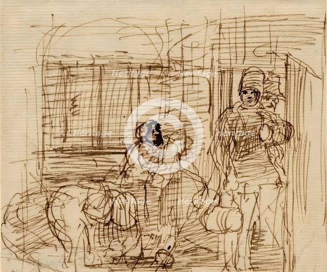The Smuggler's Intrusion, 1825-1841. Creator: David Wilkie.