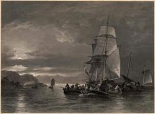 The Smugglers Brig Jumping Jenny After E.T. Crawford. Creator: Robert Anderson