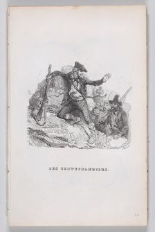 The Smugglers, from The Complete Works of Béranger, 1836. Creators: Auguste Raffet, Louis-Henri Brevière