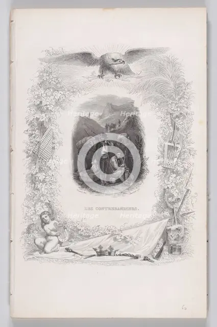 The Smugglers, from The Songs of Béranger, 1829. Creators: Melchior Péronard, Augustin Burdet.