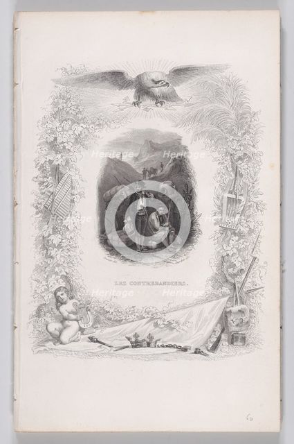 The Smugglers, from The Songs of Béranger, 1829. Creators: Melchior Péronard, Augustin Burdet.