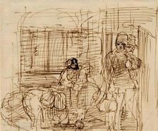 The Smuggler's Intrusion, 1825-1841. Creator: David Wilkie